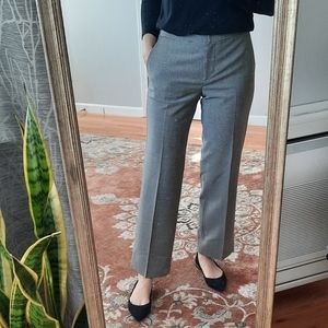 Talbots wool blend relaxed Houndstooth pattern pants trousers.